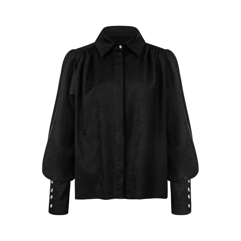 Black wool shirt