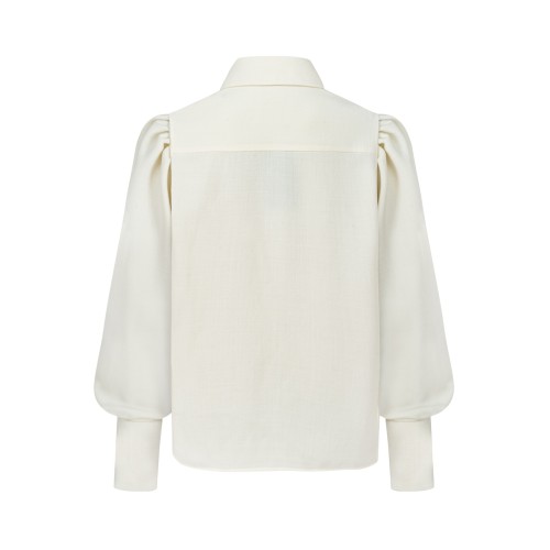 Ecru wool shirt