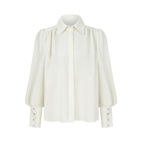 Ecru wool shirt
