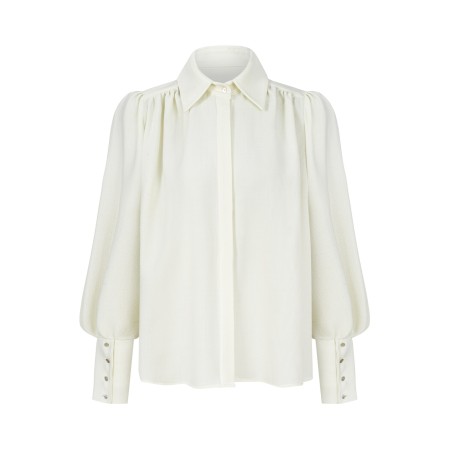 Ecru wool shirt