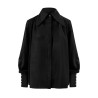 Black wool shirt