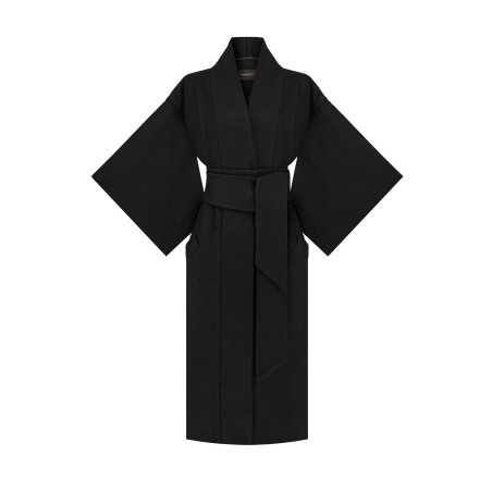 Black wool coat
